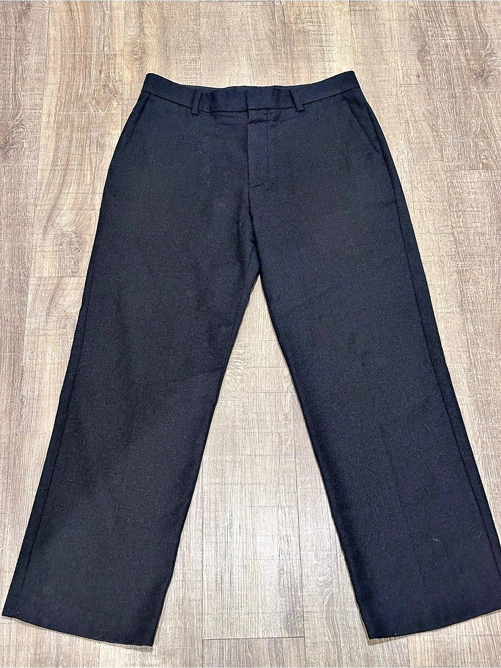 J.Crew Men’s Wool Blend Flare Trousers in Black Waist 32